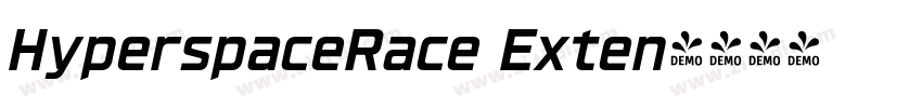 HyperspaceRace Exten字体转换